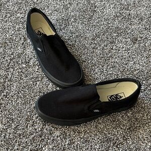 Vans Men's Classic Black Slip-On Sneakers
